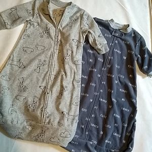 2 Baby boy Fleece sleeping bags